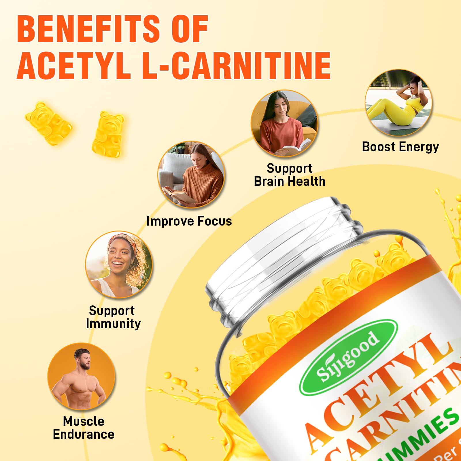 https www.mygenefood.com acetyl-l-carnitine-benefits-side-effects Natural Factors, Acetyl L-Carnitine 500 mg, Promotes a Healthy Memory, Concentration and Brain Function, 120 capsules (60 servings) : Everything Else Sijigood 2 Pack Acetyl L-Carnitine