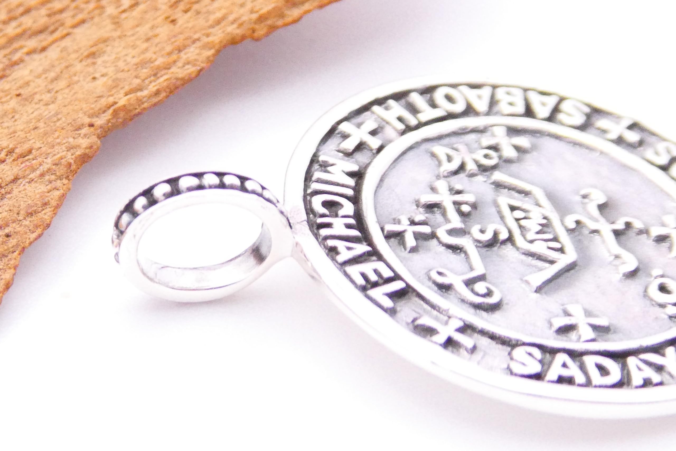 Anhänger Erzengel Michael aus 925 Sterlingsilber – Schutzsymbol Kettenanhänger, Unisex Schmuck,