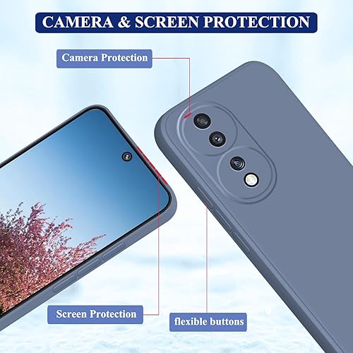 Miniatura 10 de Compatible con Honor 70 Funda de silicona púrpura Honor 70 funda protectora delgada a prueba de golpes funda protectora suave antihuellas dactilares