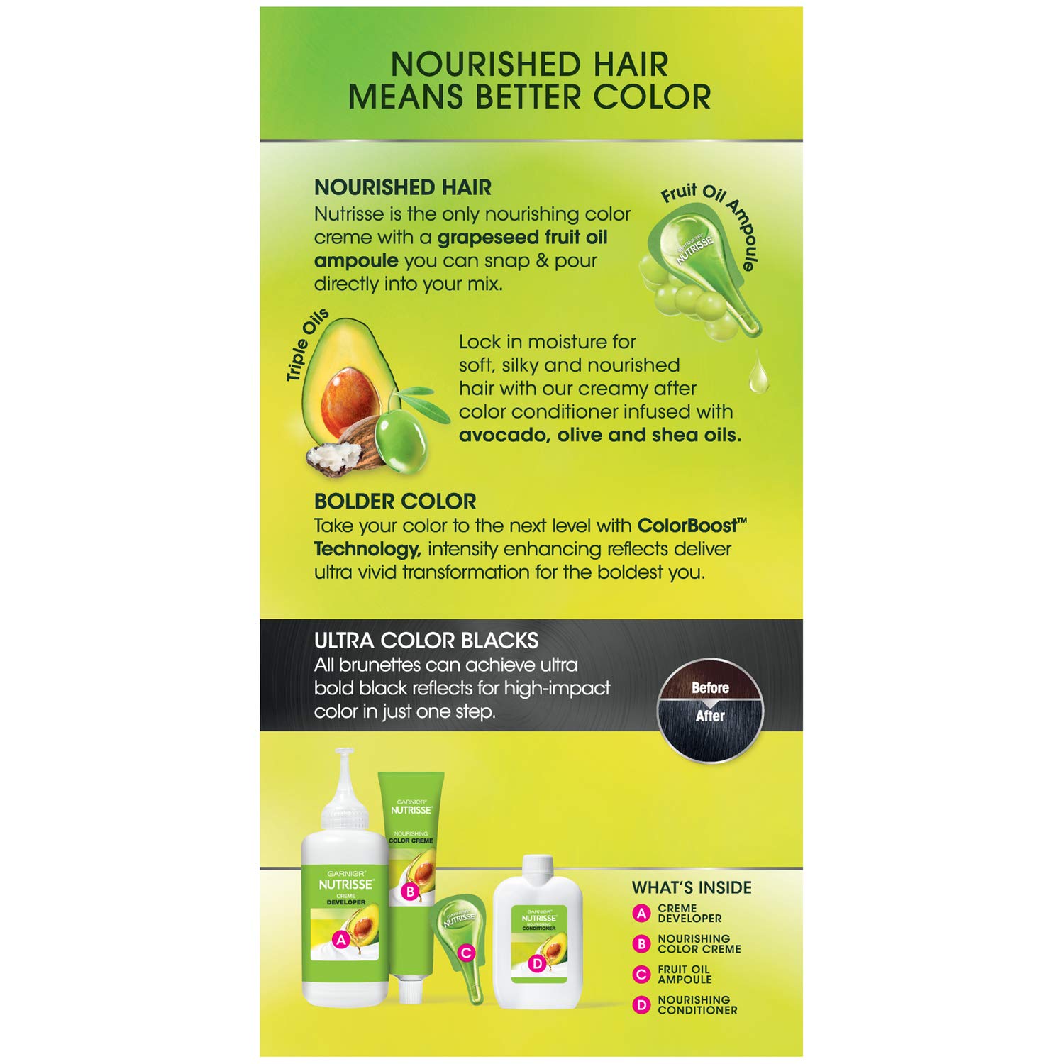 Garnier Nutrisse Ultra Color Nourishing Permanent Hair Color Cream
