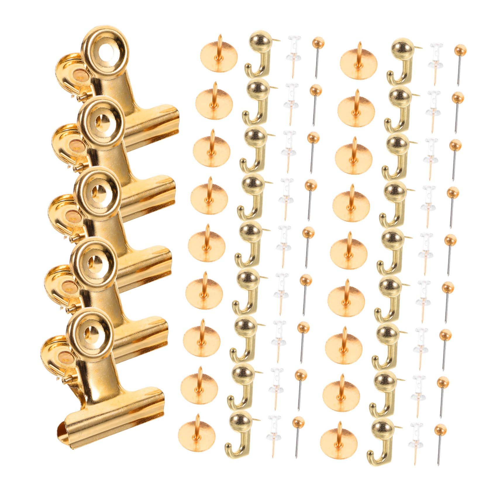 5ensembles Set De Punaises Doré pour Tableau Épingles Cartographiques Et Accessoires De Bureau pour Marquer des Lieux Et Organiser Vos Documents