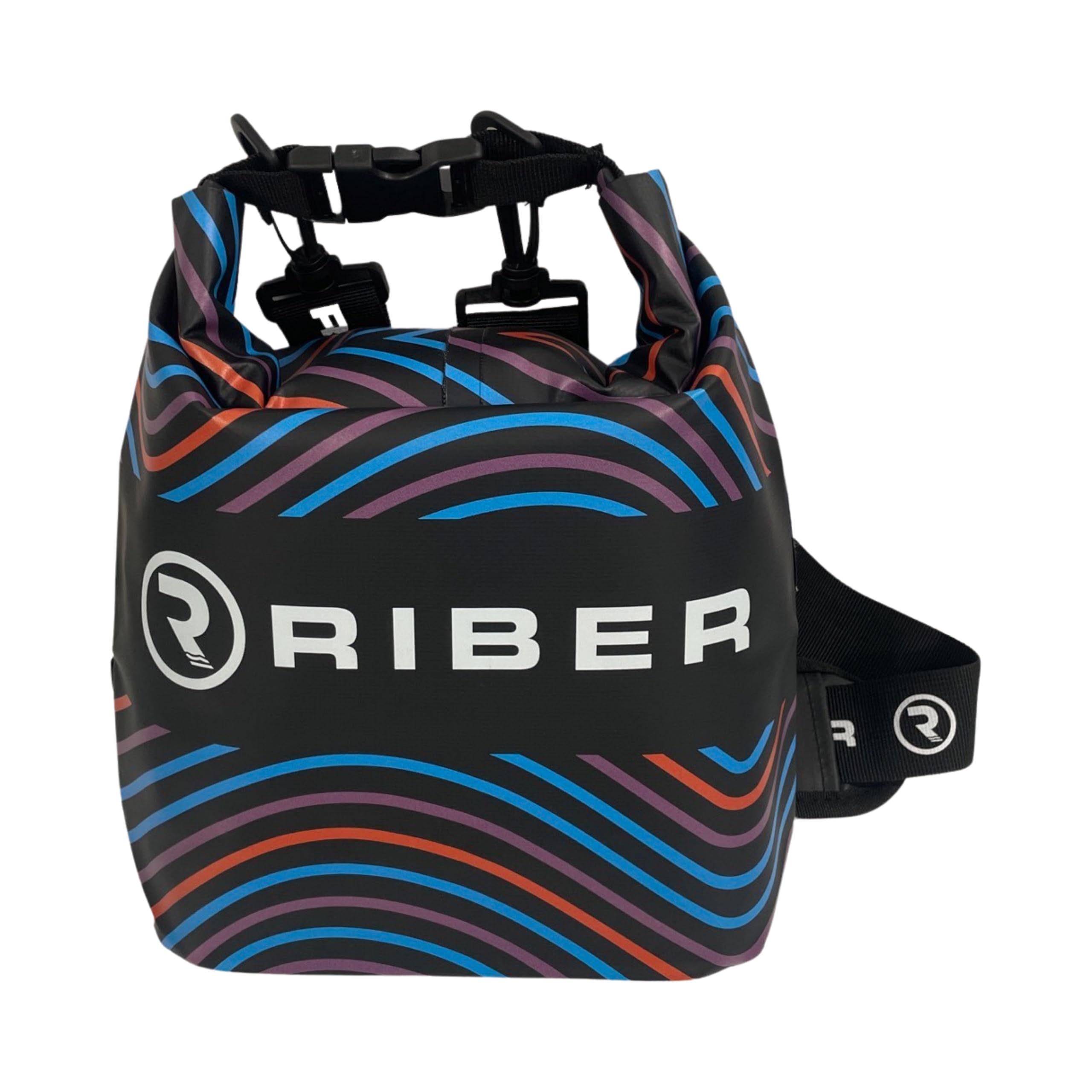 Riber Dry Bag for Kayaking, Lightweight for Canoeing and Rafting. Convertible Straps, Bum Bag, Top Handle, Shoulder Bag ROLL Bag - Watersports Bag, Outdoor Camping Bag (5L)