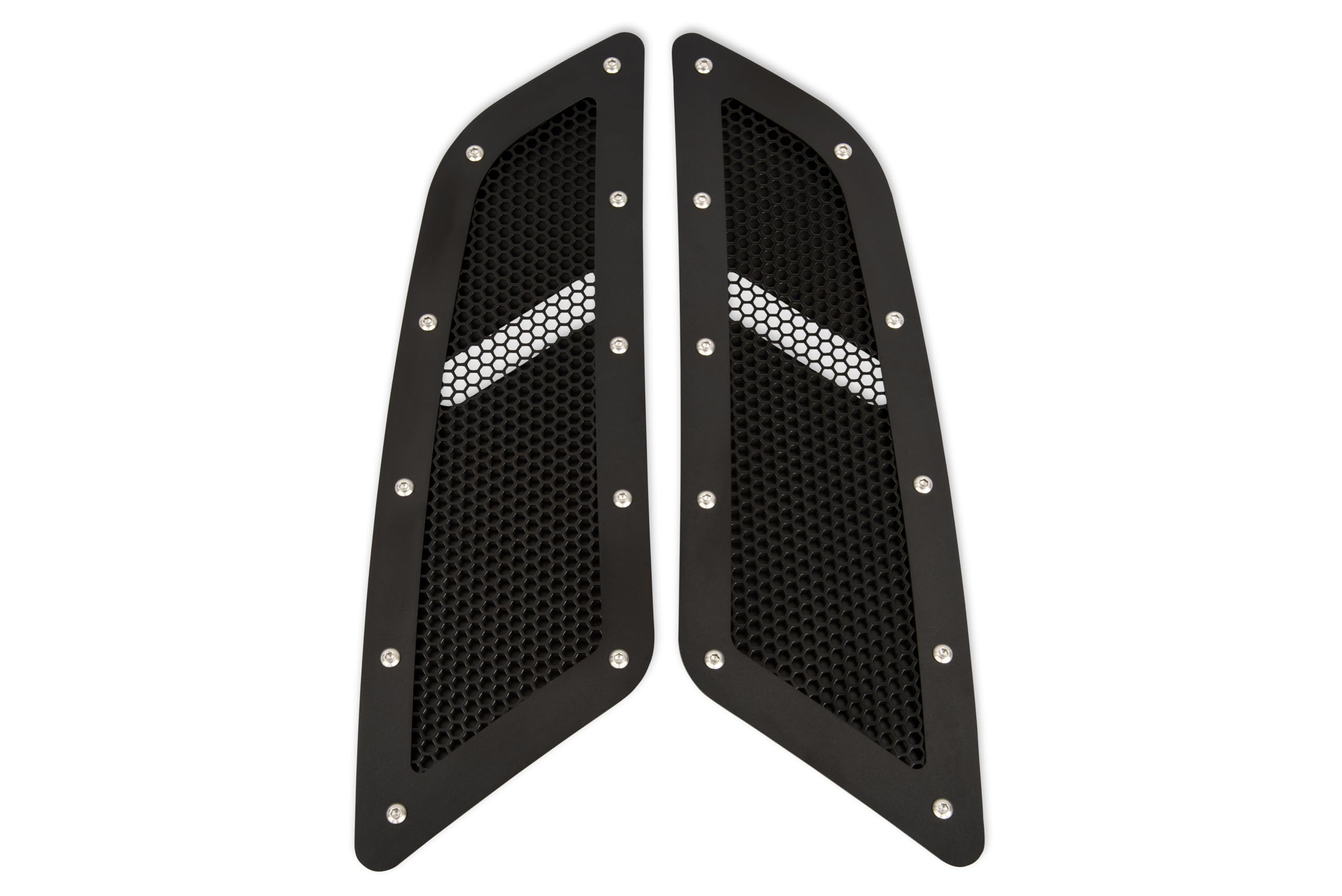 Drake Muscle Cars FR3Z-16C630-BK Speed Mesh Hood Vent Kit Black