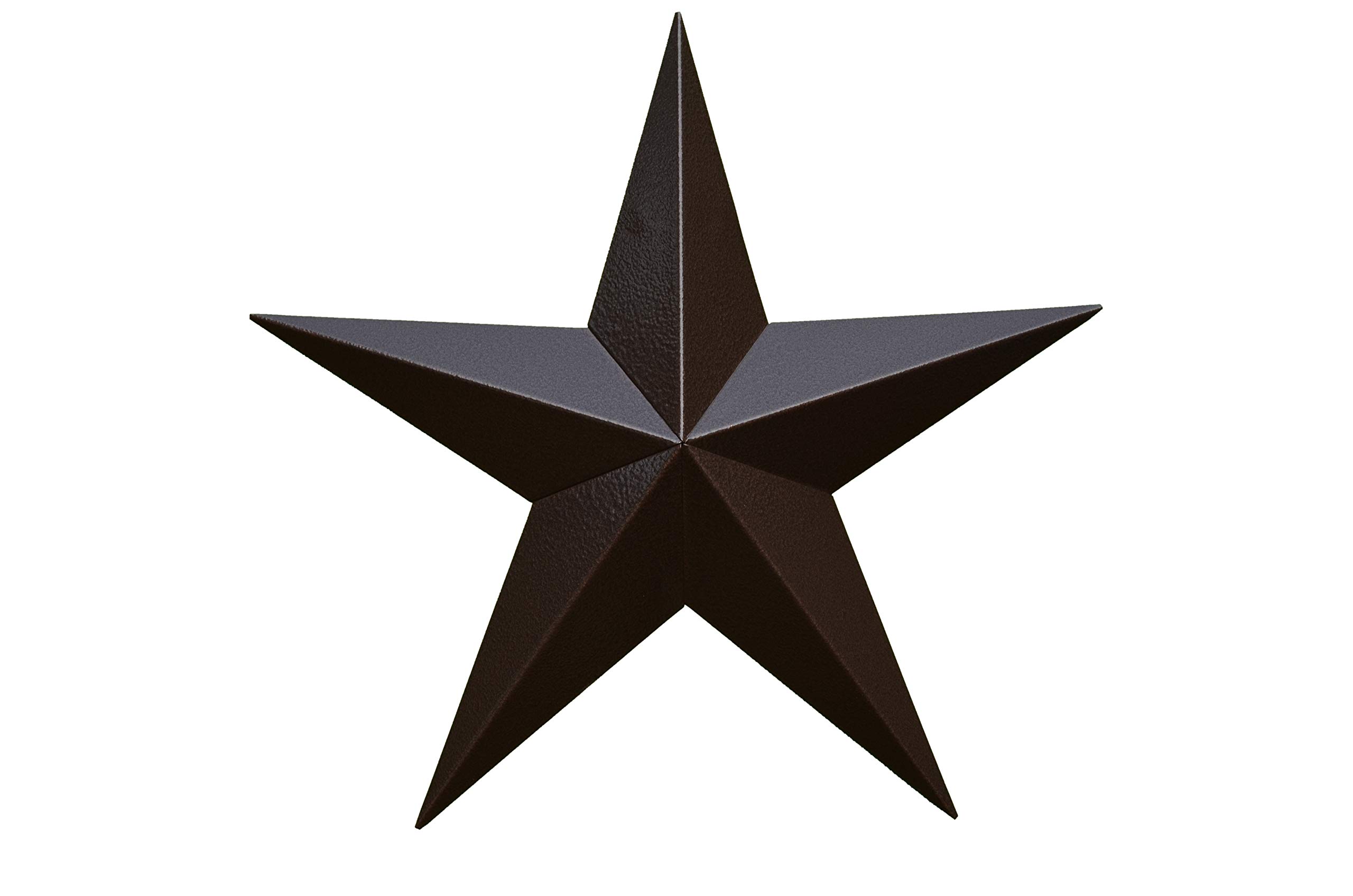53 Inch Heavy Duty Metal Barn Star Painted Hammered Brown.