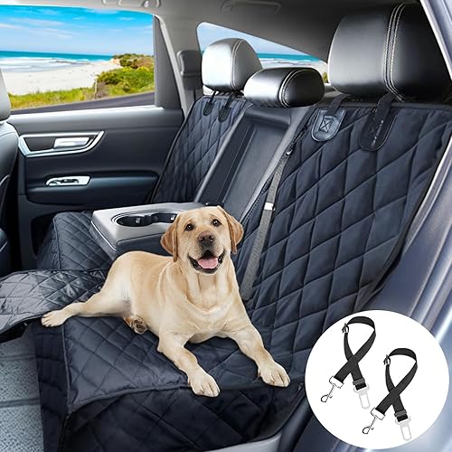 Funda de perro de asiento trasero para automóvil, fundas impermeables para asiento trasero de automóvil, se adapta al reposabrazos medio, funda