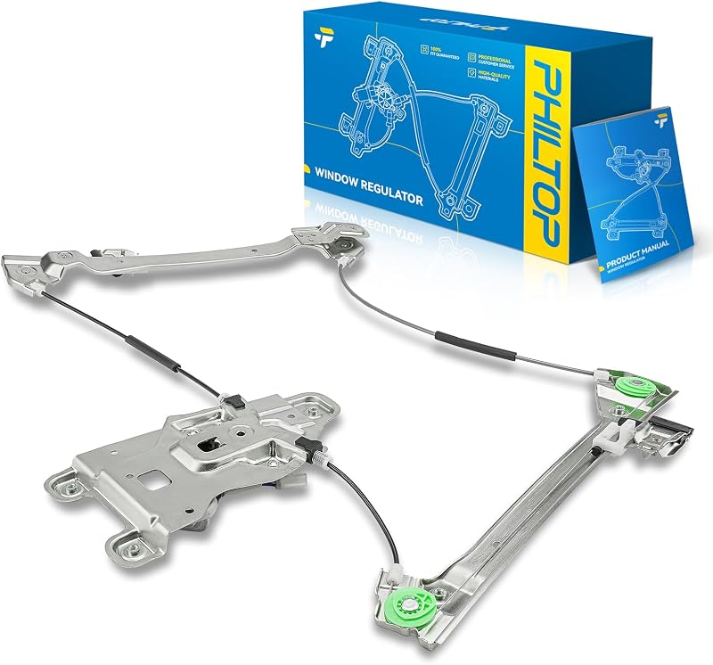 Regulador do vidro elétrico dianteiro direito com motor PHILTOP para Chevrolet Equinox e GMC Terrain 2012–2017