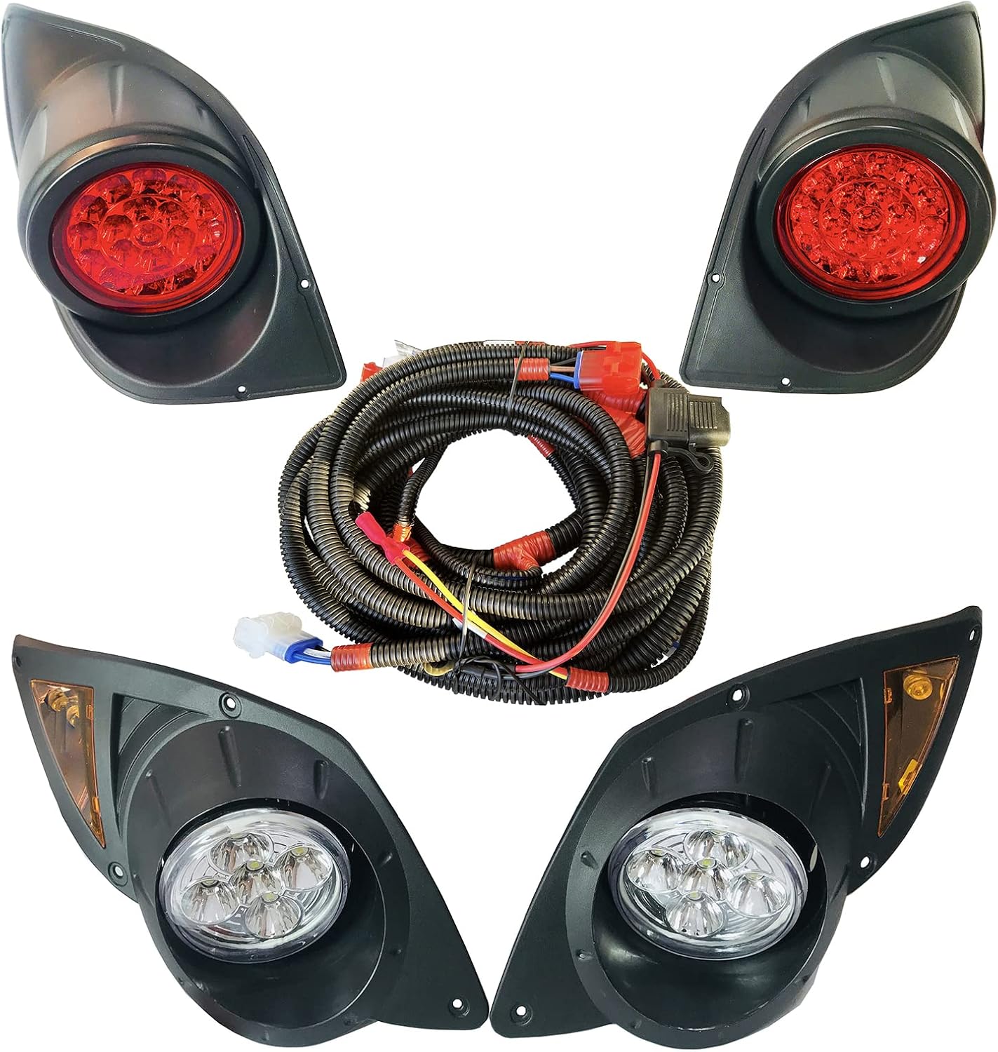 Golf Cart Compatible Yamaha LED Light Kit With LED Taillights Fits Yamaha G29 Drive 2007+