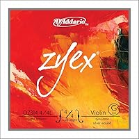 Vista 14 de D'Addario Zyex - Juego de cuerdas para violín (escala 4/4, tensión media)