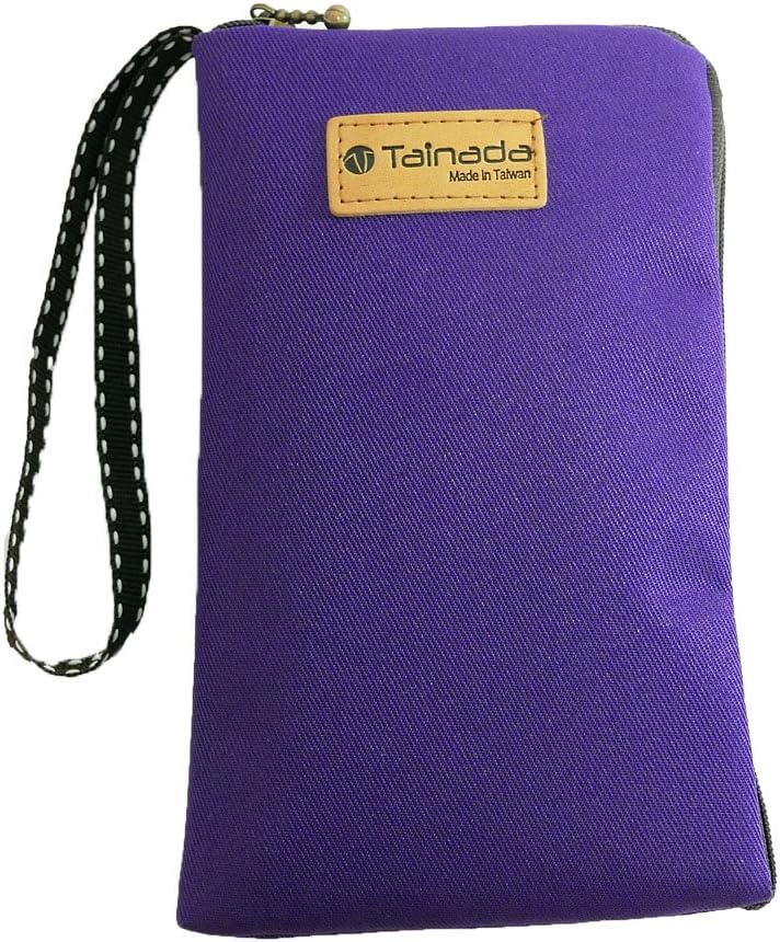 Women Universal Phone Wristlet Wallet Pouch, Tainada Dual Slots Zipper Purse Carry Case Bag for iPhone 17/16 Pro Max, Air, 16 Plus; Samsung S25+, S24 FE, A56 (Purple)