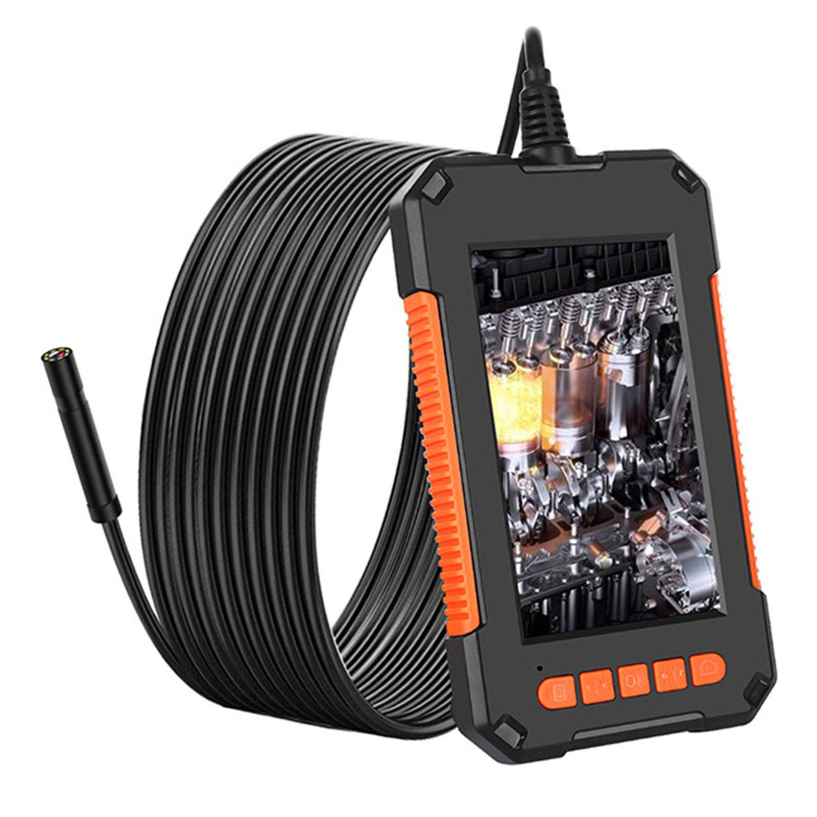 Przenośna kamera endoskopowa z zoomem z ekranem 4,3 "HD, 8-diodowym obiektywem 8mm 1080P Ręczna kamera wężowa do rur przemysłowych, klimatyzator, odprawa samochodowa,10m