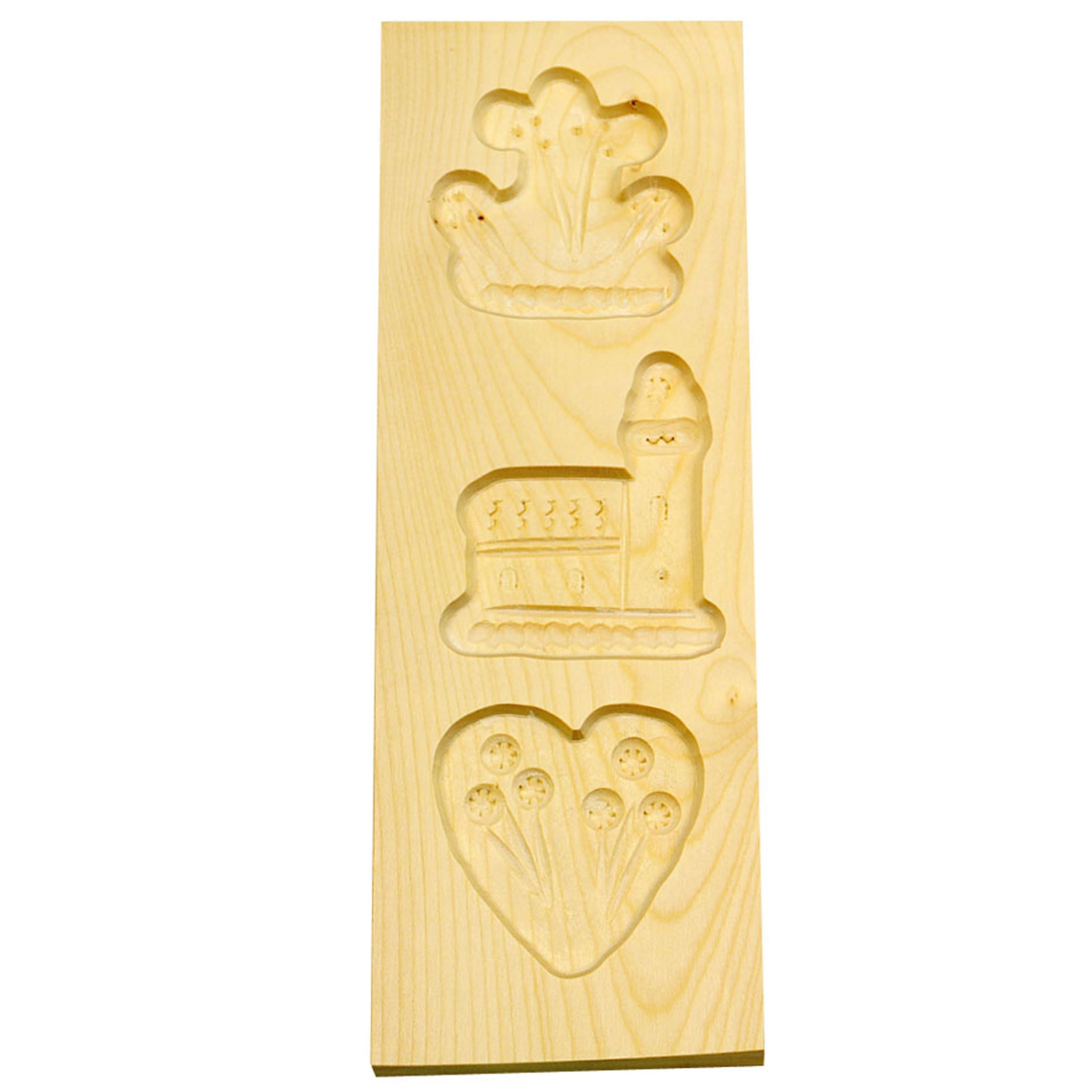 Moule spéculoos en bois Städter 842045 - Marron - 25 x 9 x 3 cm
