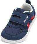 STQ KIDS Toddler Barefoot large orteil Box Chaussures Garçons Filles Sneakers Tennis Casual Première marche Préscolaire Non Glisser respirant léger Confortable