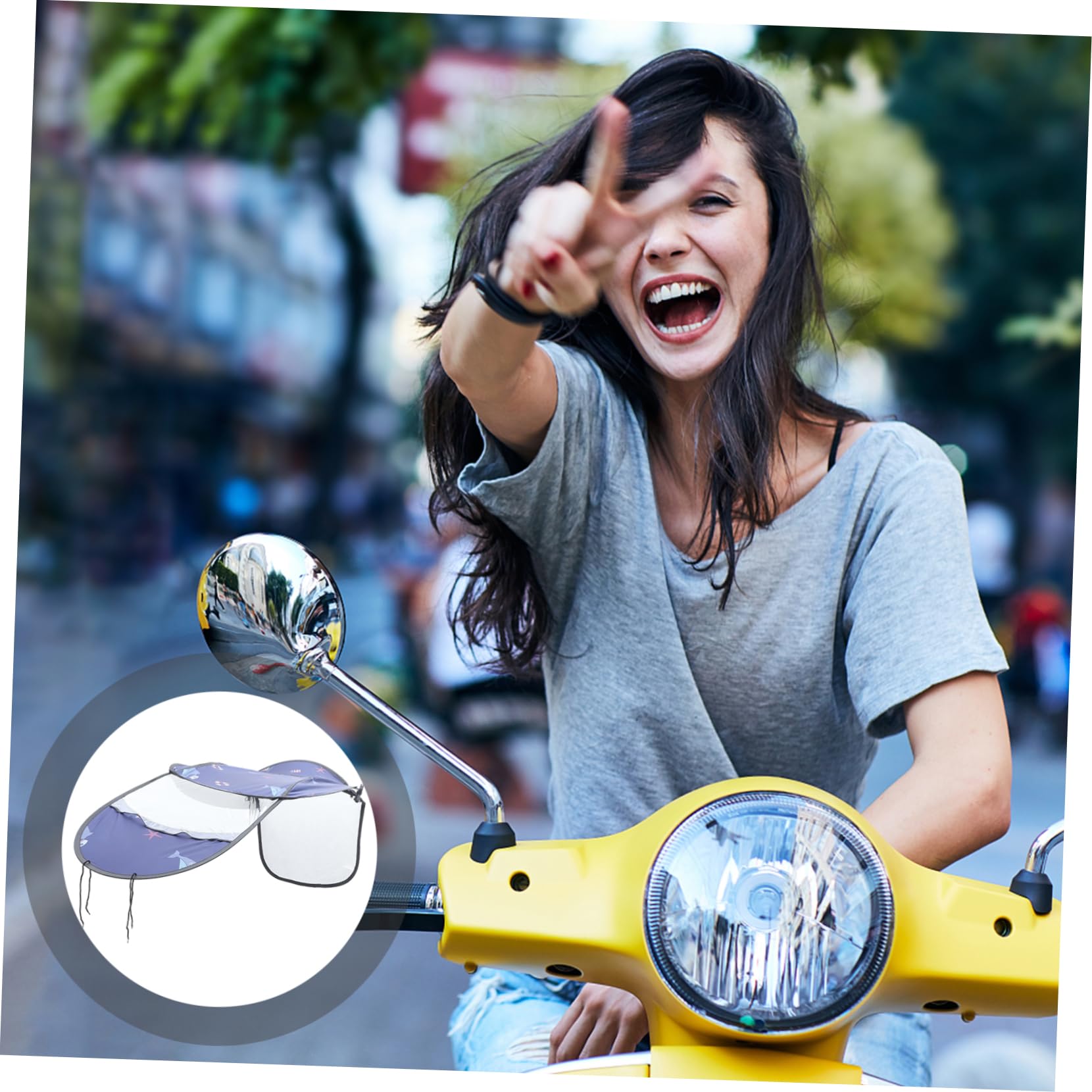 Ciieeo Elektrisches Motorrad Regenschutzdach wasserdichte Überdachung für Elektromotorräder Zubehör für Optimalen Schutz vor Regen und Sonne Installieren Robustem Gefertigt