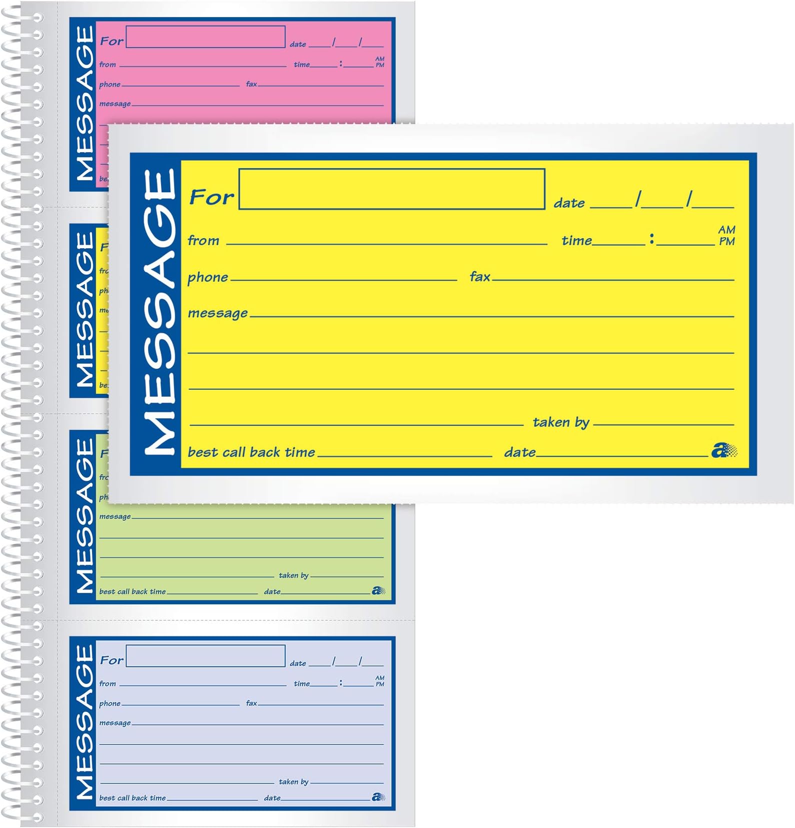 Adams® High Impact Phone Message Book, 2-Part Carbonless, 5-1/4" x 11", 200 Sets per Book (SC1153RB)