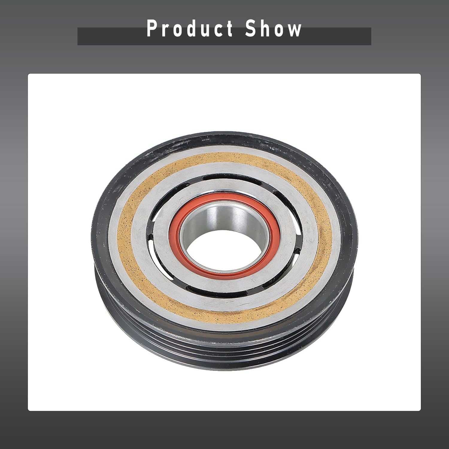 AC Compressor Clutch Kit with Pulley Hub Coil Replacement for Silverado 1500 2500 2014-2018 4.3L 5.3L 6.2L