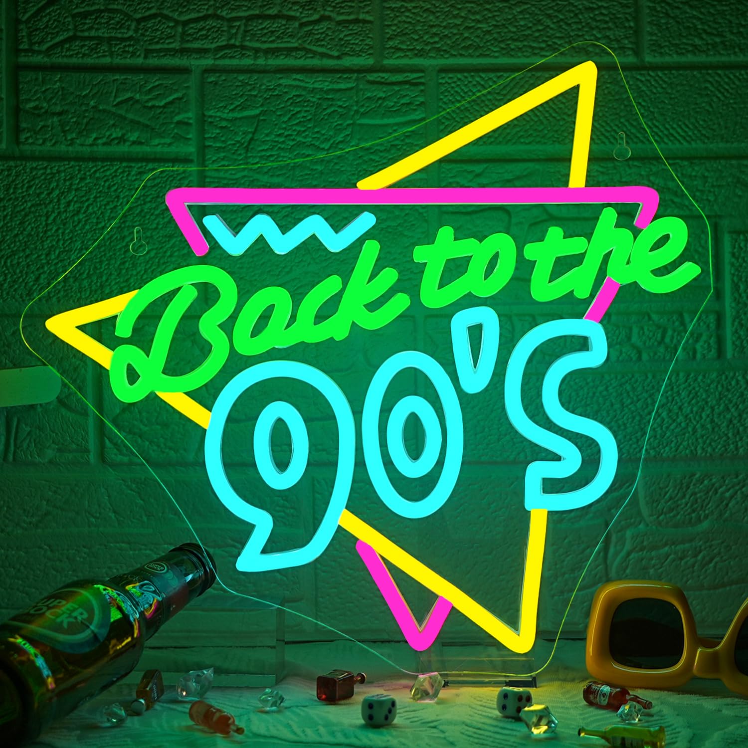 Sunicol Dekolicht LED Neonlicht, Geist Sign Dekor Licht, Nachtlicht, USB Wand-Dekor für