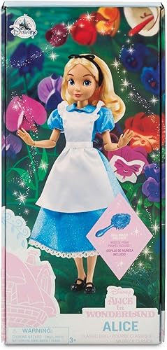 Miniatura 7 de Disney Tienda oficial Alice Classic Doll de Alicia en el País de las Maravillas  10 pulgadas  Diseño detallado recuperando la magia de la película