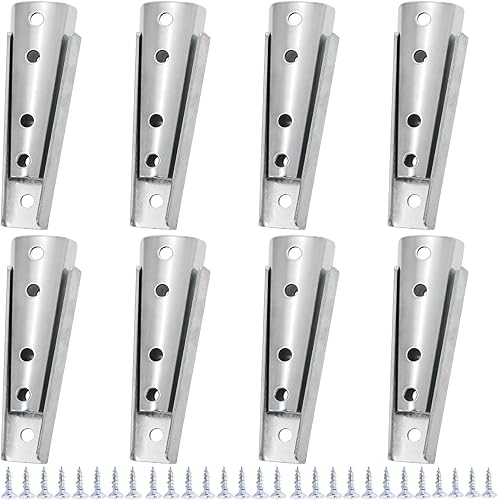 Coloch 8 juegos de hebillas de sofá, cierres de metal para sofá, resistentes e interseccionales, soporte de conector de muebles, pernos diagonales,