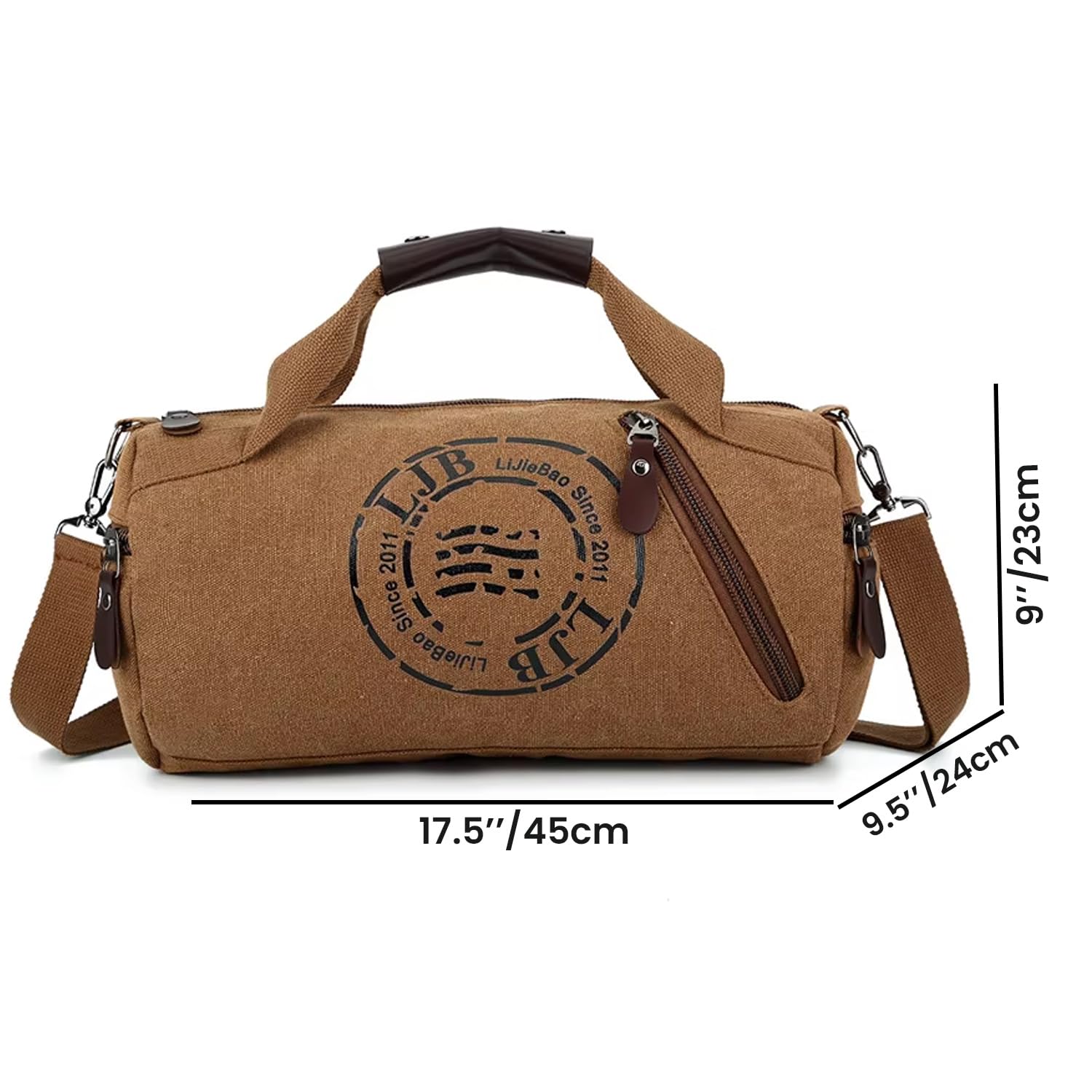 Handcuffs Canvas Travel Duffel Bag for Men & Women | Large Weekender Overnight Bag with Shoulder Strap | Multipurpose Gym, Sports, Casual Luggage Handbag (Brown) Handcuffs Canvas Travel Duffel Bag for Men & Women | Large Weekender Overnight Bag with Shoulder Strap | Multipurpose Gym, Sports, Casual Luggage Handbag (Brown)