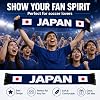 Bufanda de Aficionado de Japón, Bufanda de Hincha de Fútbol con Tema Japonés, Poliéster Ligero, Accesorio para Estadio y Fiesta 3