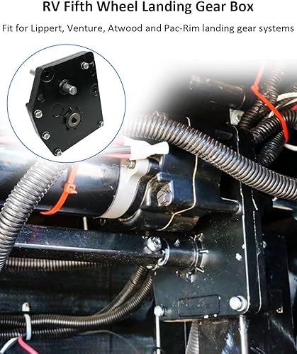 Miniatura 2 de 276602 RV Caja de tren de aterrizaje de quinta rueda para Lippert Venture RV tren de aterrizaje de aluminio