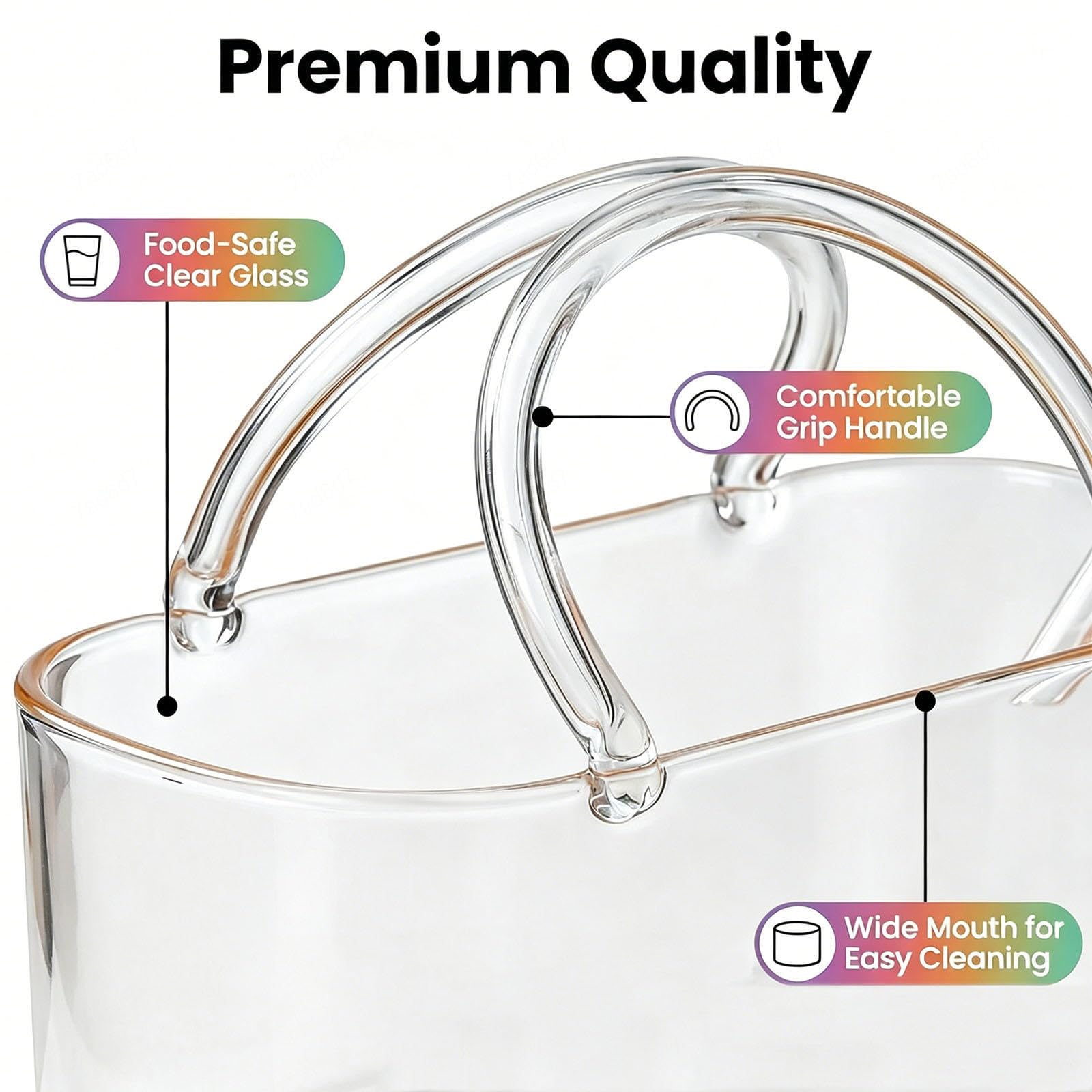 Gläser Handtasche für Getränke Handtaschenbecher mit Strohhalm Handtaschen-Glas für Getränke 2-in-1-Cocktailglas für Cocktails, Saft & Blumen,4pcs