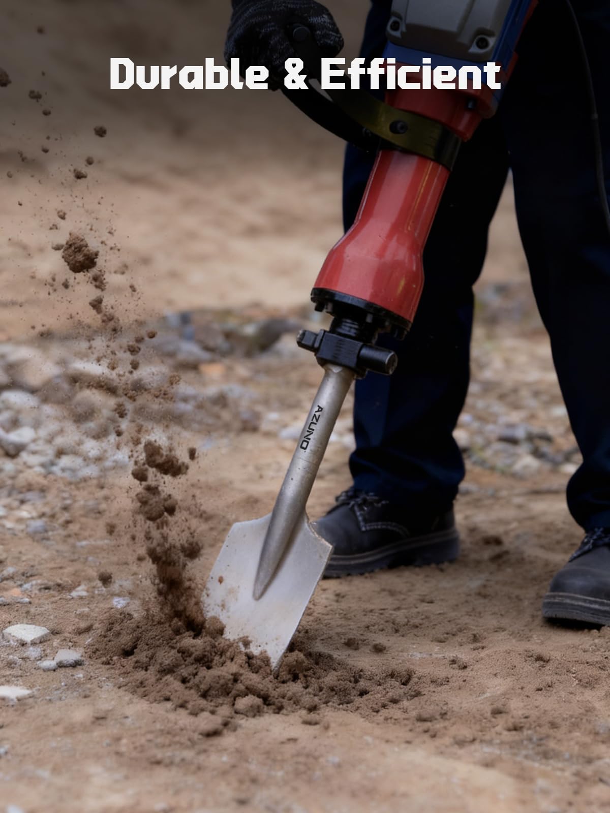 1-3/16" HEX Clay Spade Bit - Jack Hammer Compatible -8