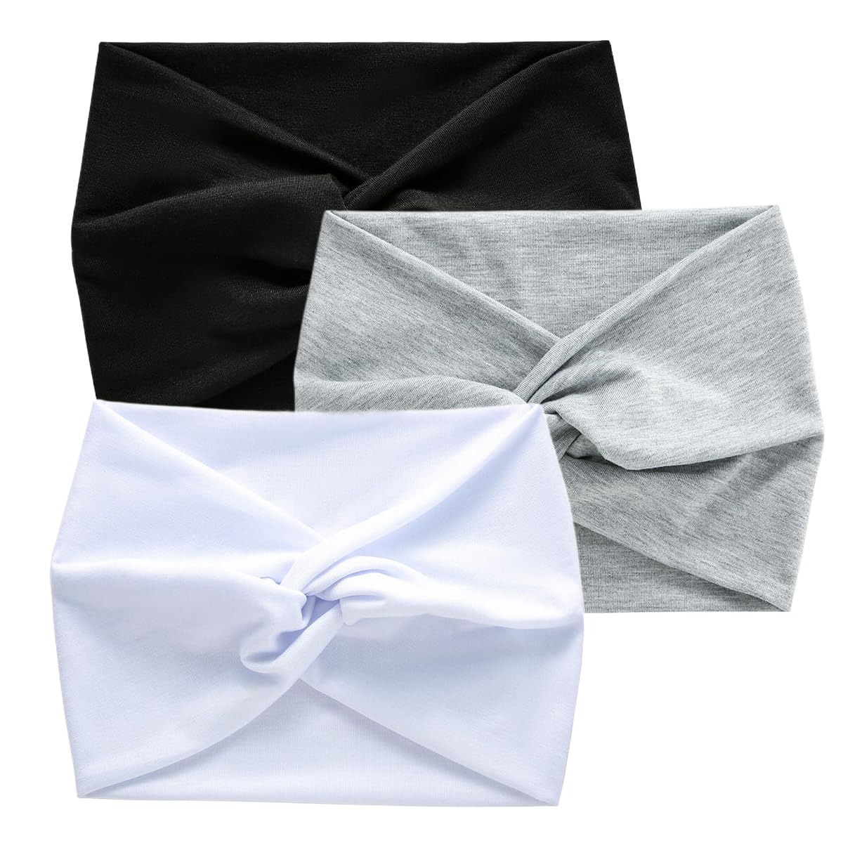 6 Pièces Bandeau Cheveux Femme Large Élastique - Lot Couleurs Vibrantes Pour Sport Et Quotidien