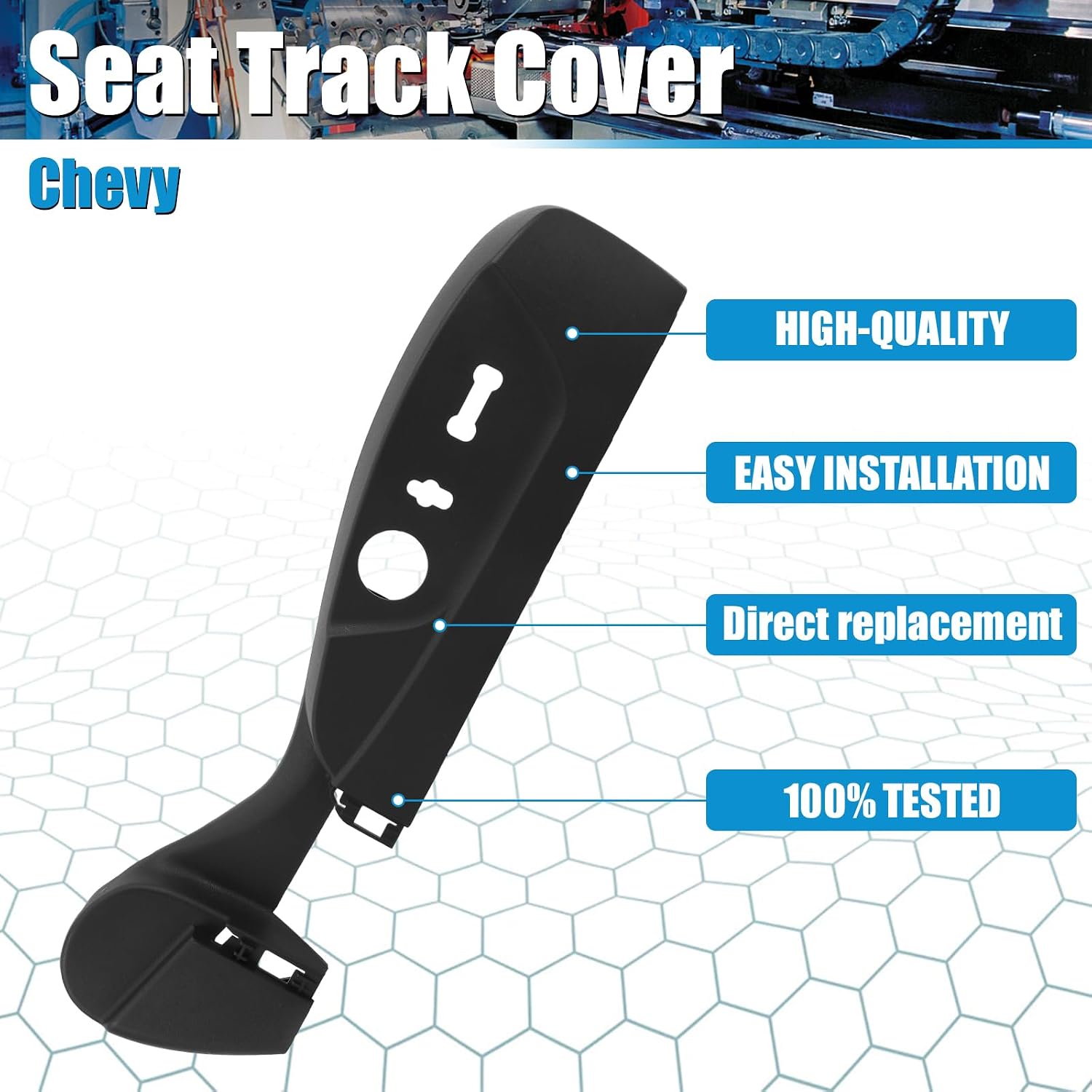 Driver Side Seat Trim Panel for 2013-2015 Chevy Malibu & 2016 Malibu Limited, Front Left Side Seat Shield Cover Replaces 22753133