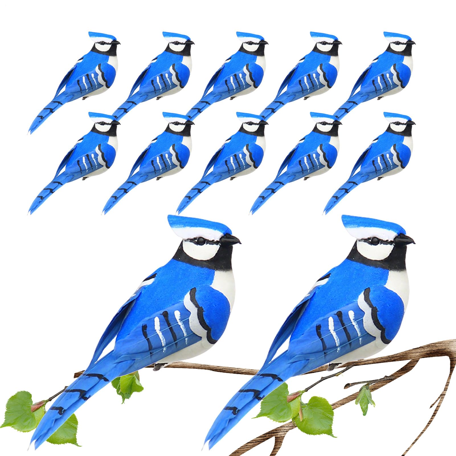 Oiseaux artificiels pour l'artisanat et figurines d'animaux simulés de décoration intérieure