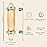 Retrospec Zed Longboard Skateboard Complete Cruiser | Bamboo & Canadian Maple Wood Cruiser w/Reverse Kingpin Trucks for Commuting, Cruising, Carving & Downhill Riding