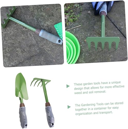 Miniatura 3 de KESYOO 1set Garden Shovel and Rake Gardening Tools for Soil Excavation Essential Gardening Accessories for Weeding and Planting