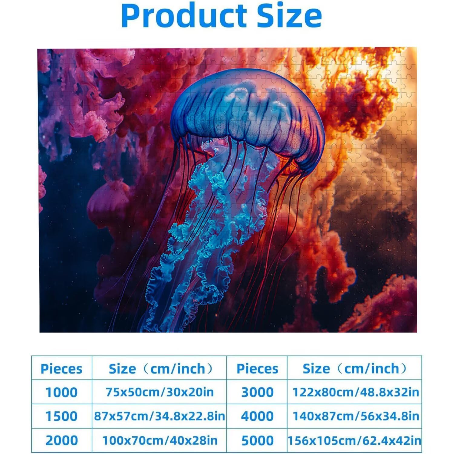 1500 Pezzi di Puzzle, Medusa1500 Pezzi di Puzzle per Adulti, Regalo di Anniversario, Regalo di Natale, Decorazione Della Casa, Prevenzione Della Degenerazione Cerebrale Negli Anziani v-799