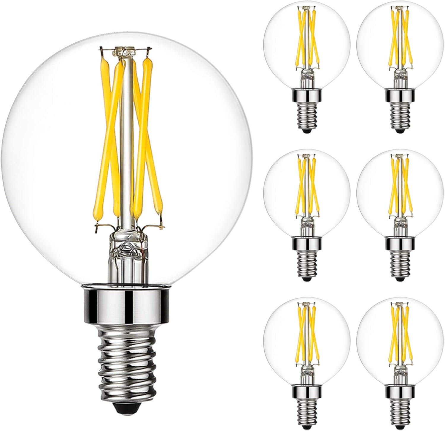 LiteHistory Dimmable e12 led Bulb g16.5 led Light Bulbs g16 Candelabra