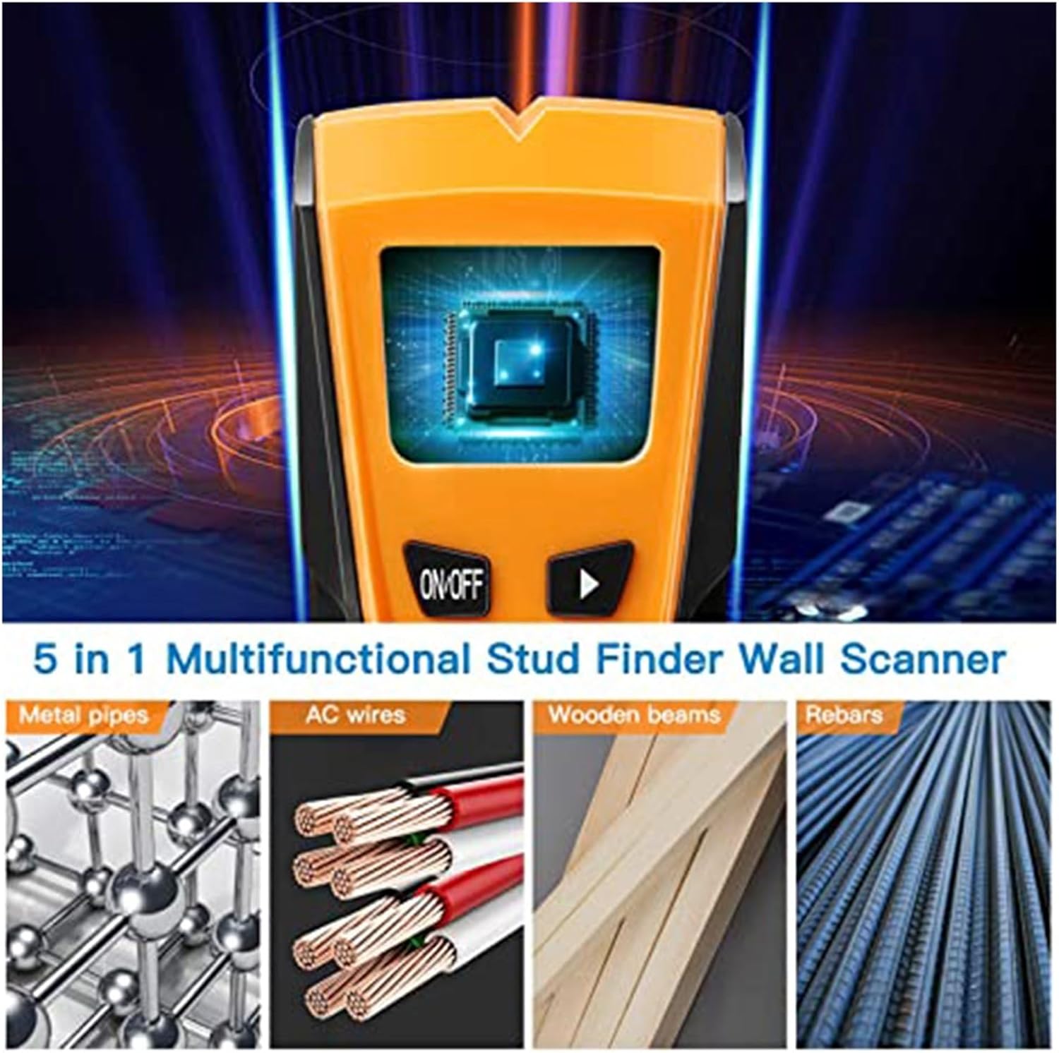 Stud Finder, Stud Finder Wall Scanner Stud Finder Wall Detector Electronic Stud Sensor Wall Scanner Multi-Function Wall Stud Sensor Detector