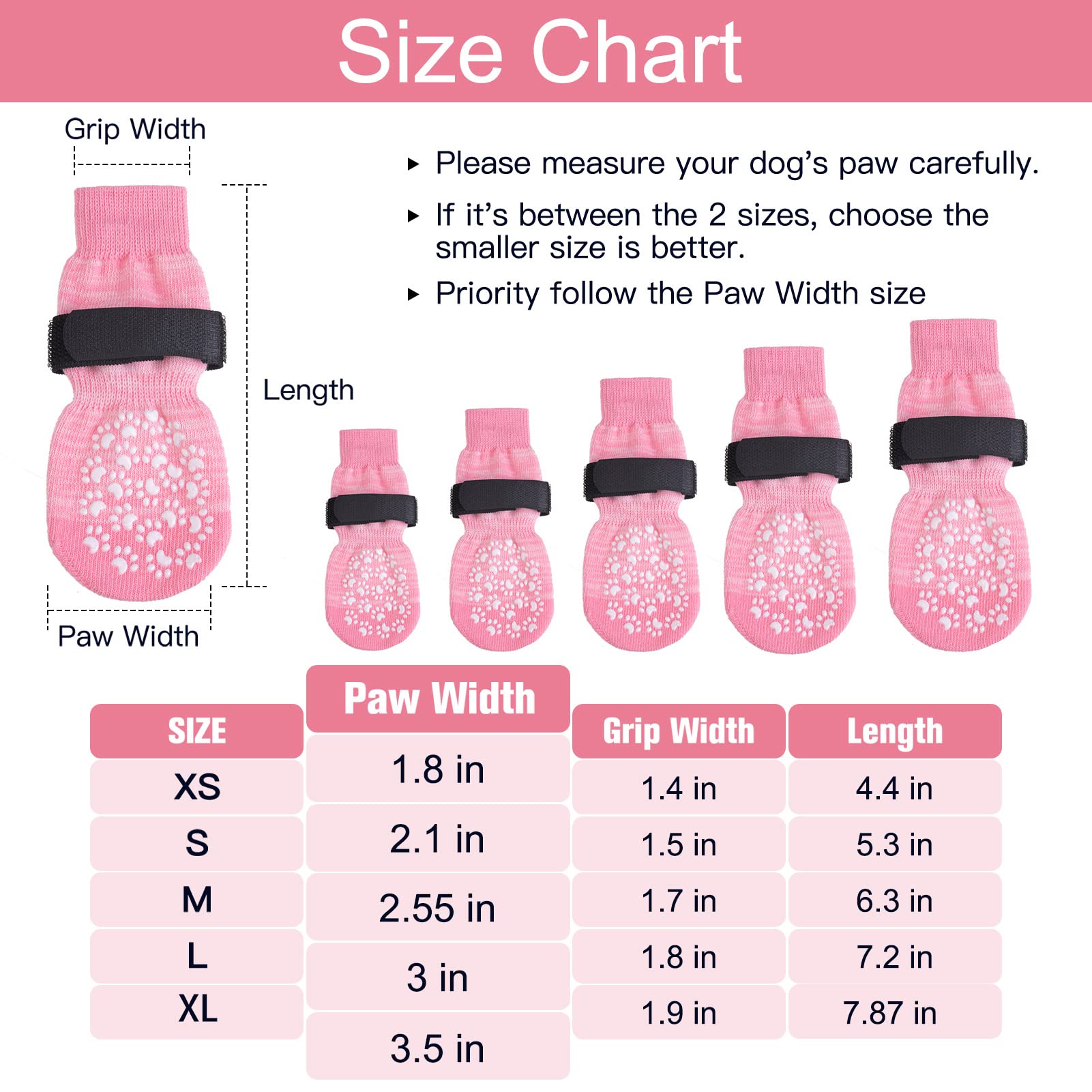 EXPAWLORER 3 works Anti-slip Dog Socks Paws Stop Licking, Dog Paw Protector with Grips Double-sided Strong Traction - Image 2