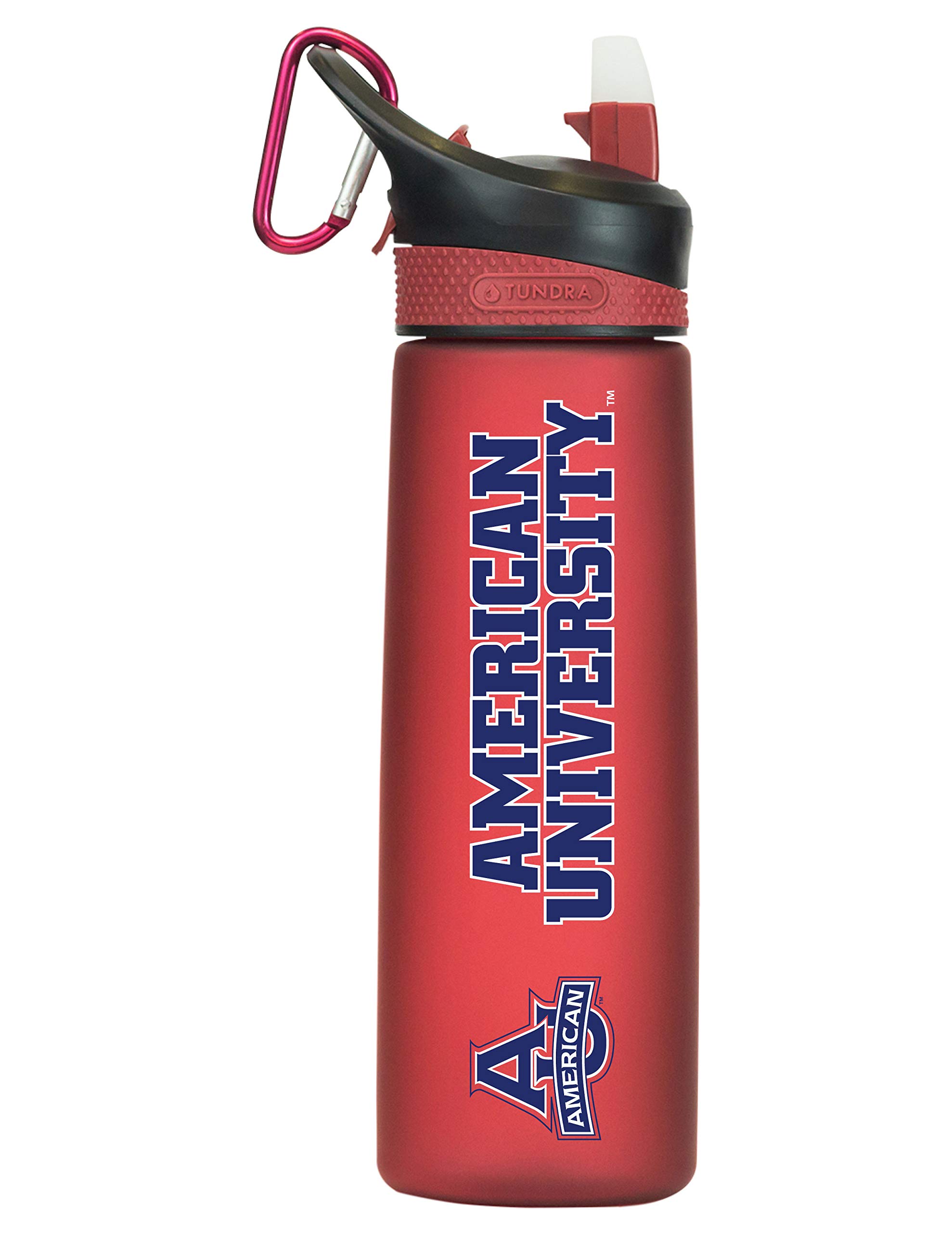 American University Tritan Plastic Frosted Sport Water Bottle, Design-1 - Burgundy