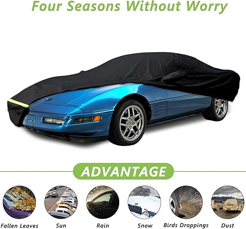 Miniatura 9 de YIXIN Fundas impermeables para automóvil para 1968-1982 C3 Corvette, cubierta de automóvil 190T cubre ajuste del cliente correa 100% impermeable