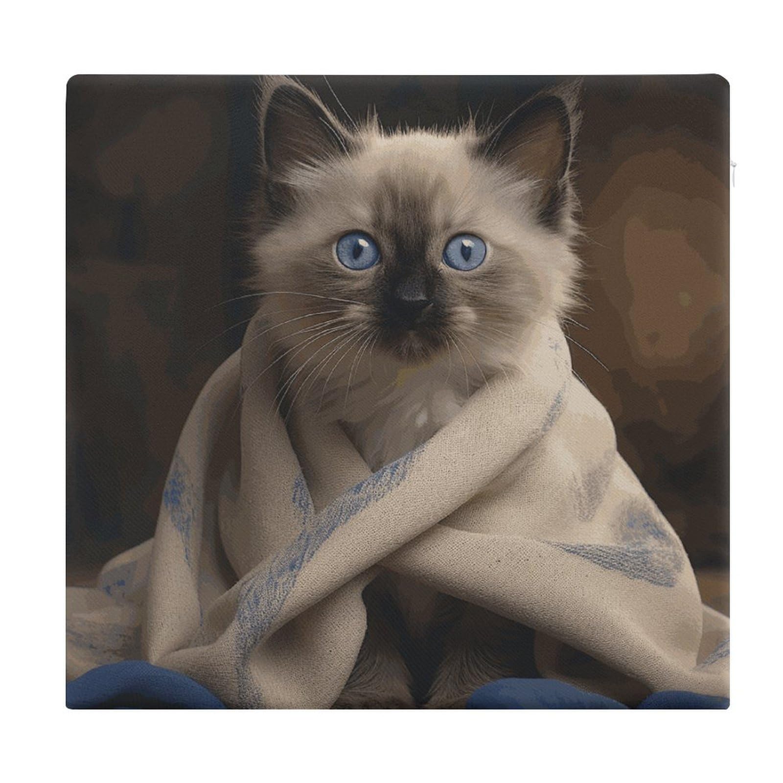 Coussin de sol de méditation carré pour adulte avec mousse mémoire