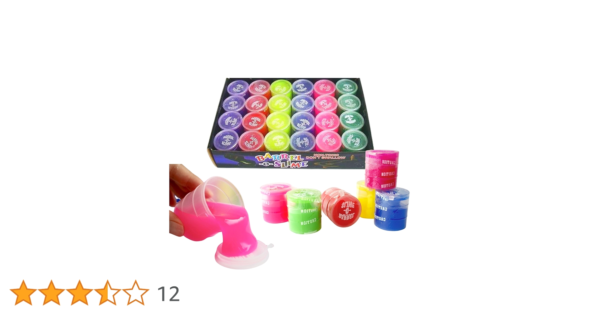 Amazon | K-Bright [6色 スライム 24個 パーティ セット] ドラム缶