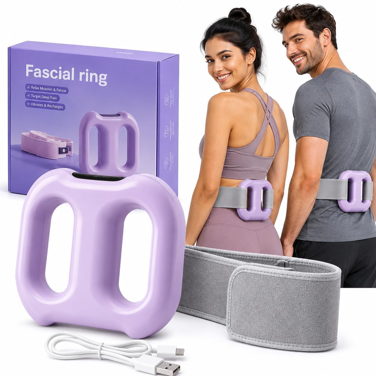 Belly Fat Burner Electric Abdominal Slimming Belt with Vibration & Heat, Belly Massager & Muscle Stimulator Belt for Stomach Toning, Body Shaper Fitness Belt for Men & Women Home Use (Belly Fat Massager Belt)-image-23
