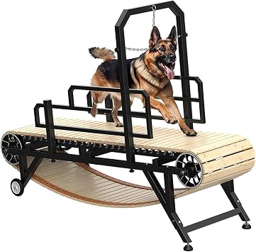 Dog Treadmill for Large/Medium Dogs,Dog Slatmill with Brake,Dog Slatmill for Healthy & Fit Dog Life, Dog Treadmill for Indoor & Outdoor,Treadmill for Dogs up to 330 lbsMedium