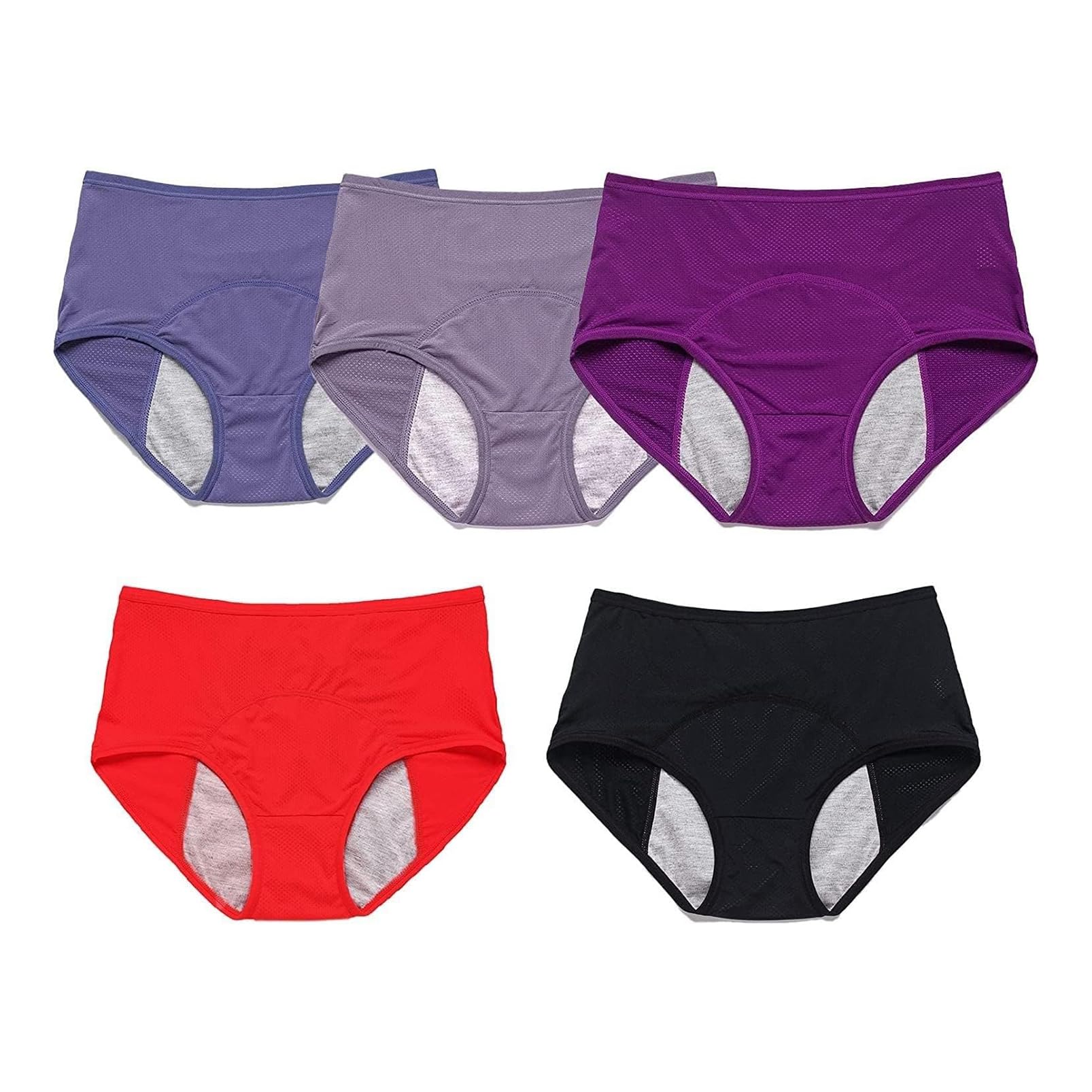 Mutandine per Perdite Urinarie da Donna, Mutande Assorbenti Donna Vita Alta Slip Cotone, Anti-Perdite Urinarie Lavabili, Traspiranti Lavabili Impermeabili