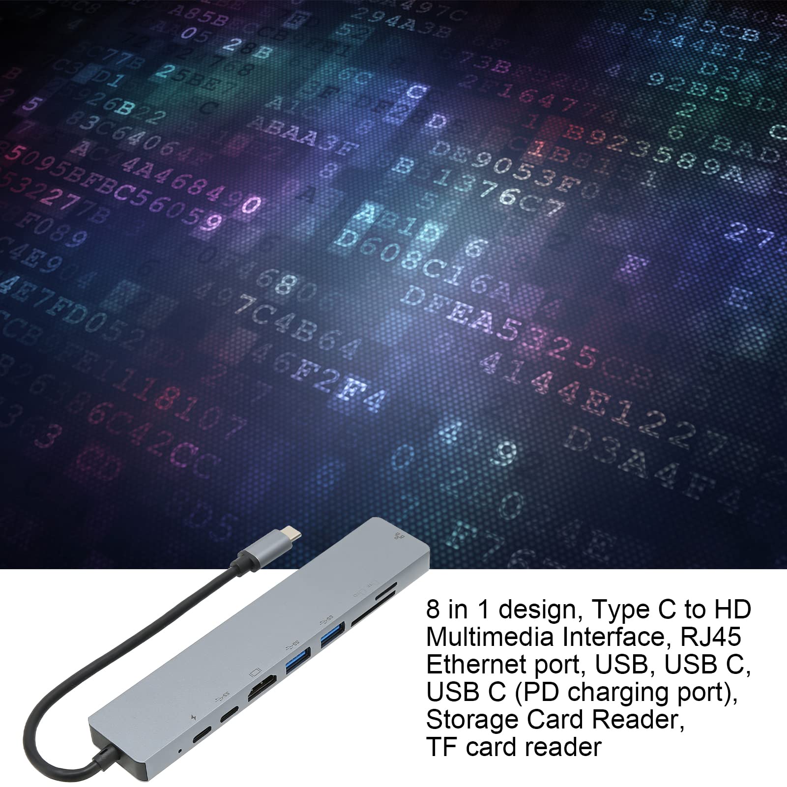 Anker USB-C Hub, 8-in-1 Multiport Ethernet Adapter with 4K@60Hz HDMI Port | 85W Max PD, 10Gbps USB-C & 2 USB-A Data Ports, microSD/SD Card Reader, for USB C Laptops, MacBook Pro Anker USB-C Hub, 8-in-1 Multiport Ethernet Adapter with 4K@60Hz HDMI Port | 85W Max PD, 10Gbps USB-C & 2 USB-A Data Ports, microSD/SD Card Reader, for USB C Laptops, MacBook Pro