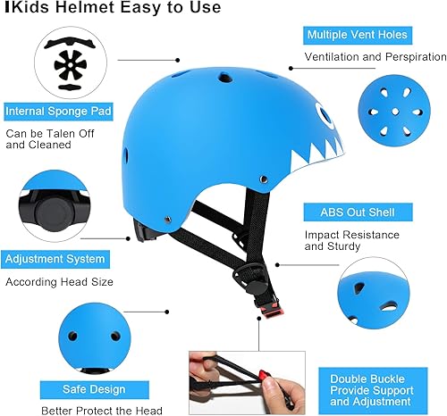 Miniatura 2 de Glaf Casco para Niños Pequeños de 2-8 Años Cascos de Bicicleta para Bebés Niñas Niños Multideporte Ajustable Casco de Patineta Bicicleta Ligero 4