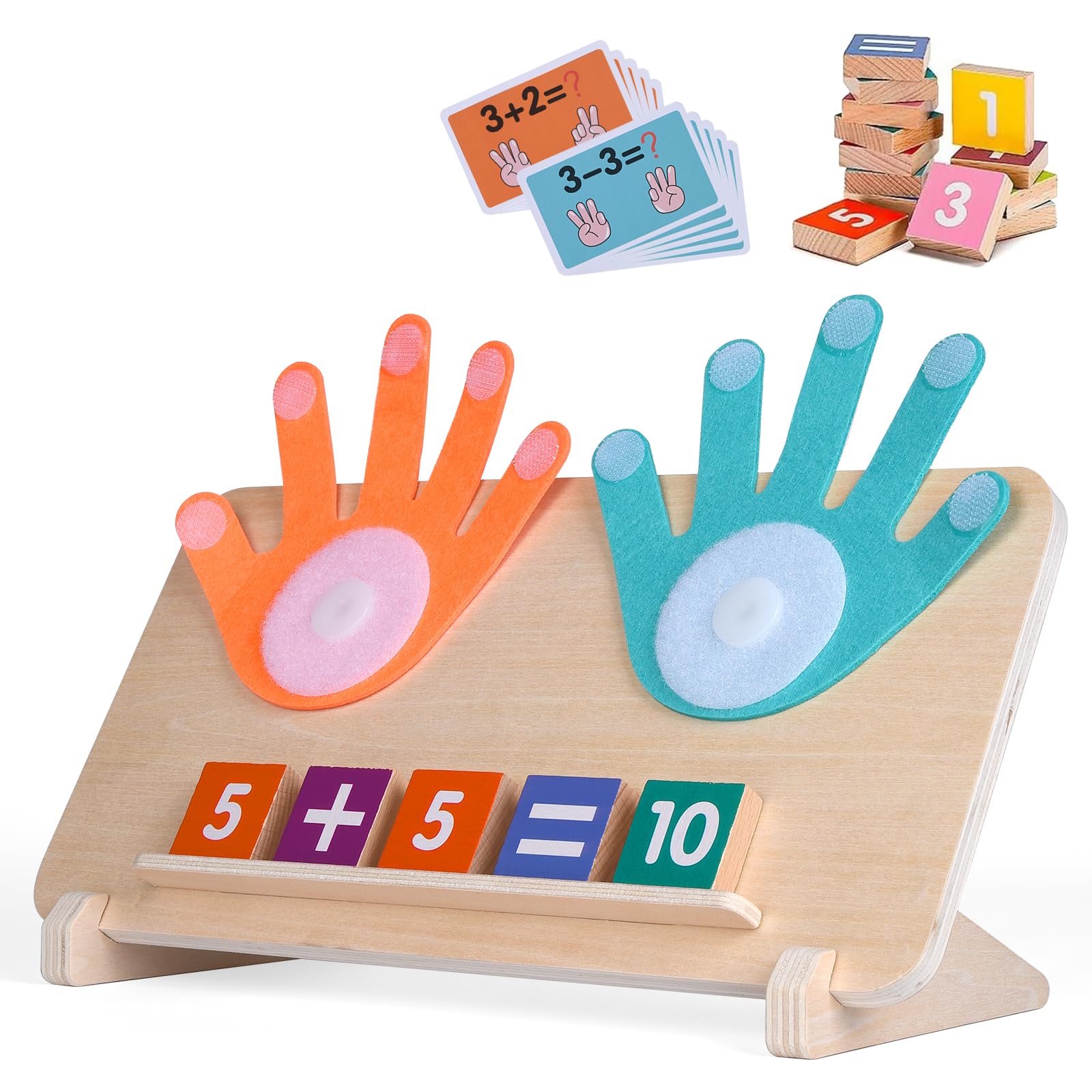 Bomsirus Juguetes Montessori para Niños de 4 a 6 Años, Regletas Matemáticas de Conteo y Suma, Juguete Didáctico Educativo, Desarrollo de Motricidad Fina y Reconocimiento de Números, Regalo Infantil