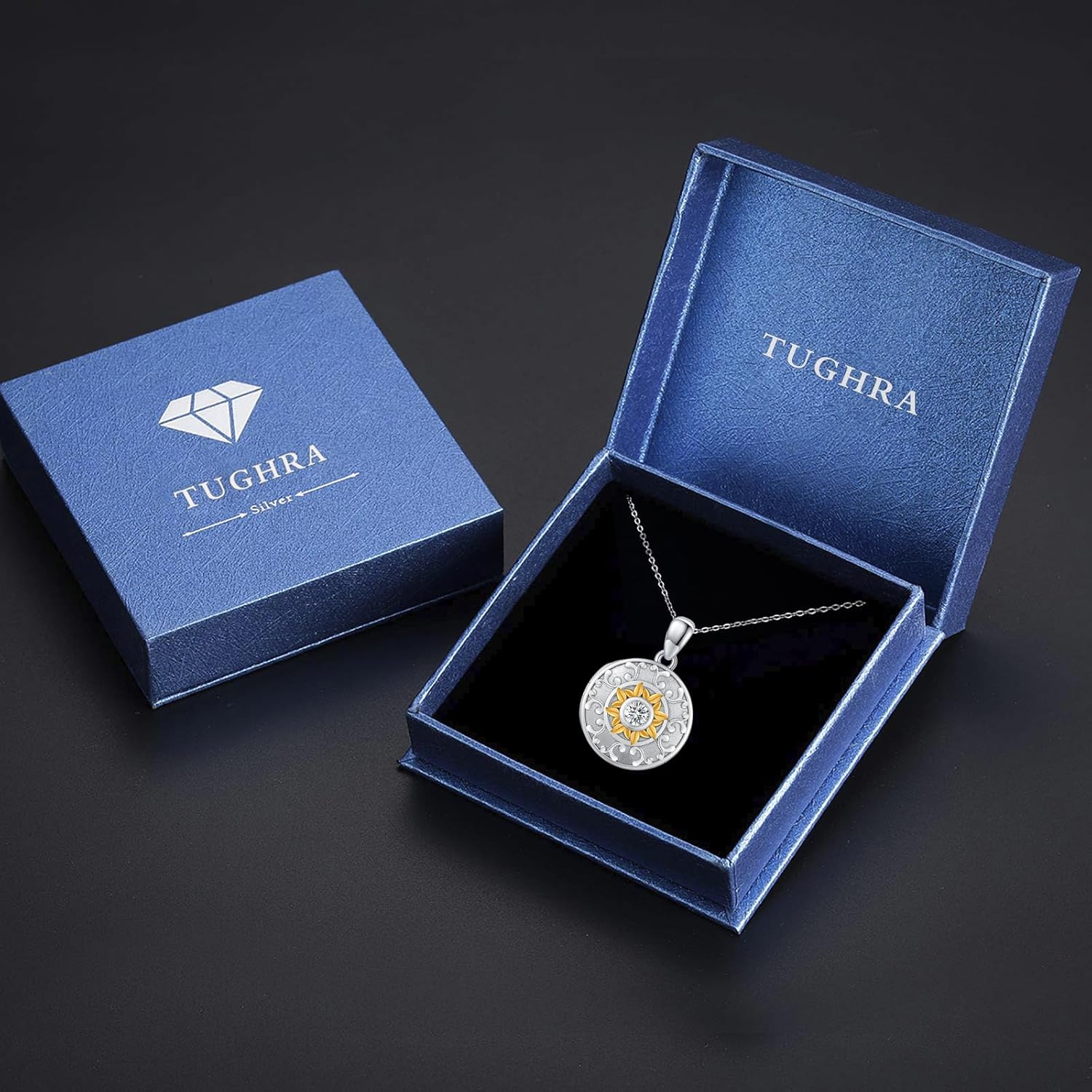 TUGHRA Mother's Day Gifts Gold Locket Necklaces for Women, 925 Sterling Silver Heart Photo Lockets Memorial Keepsake Jewelry Gift for Mom, Wife, Daughter - Image 7