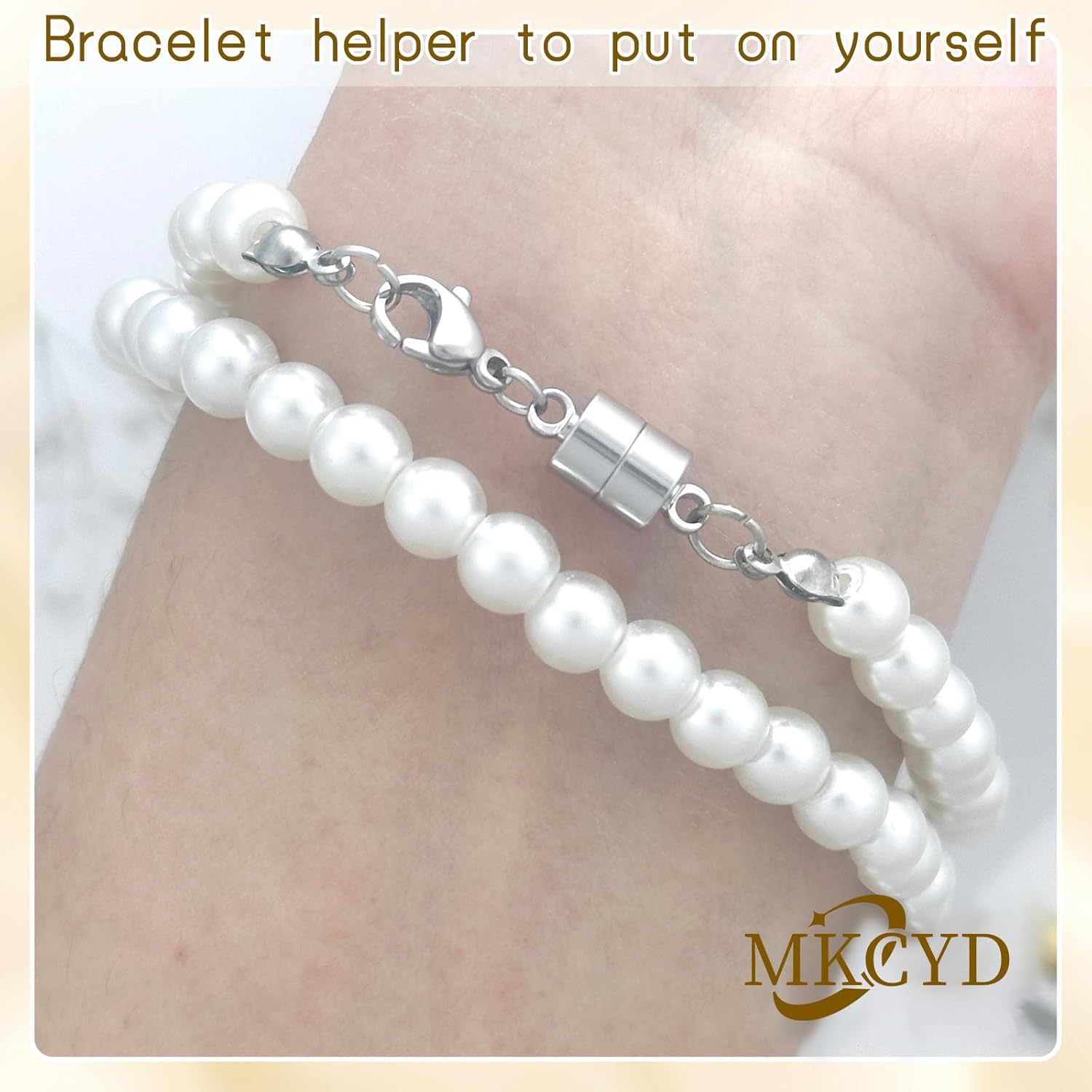 Magnetic Necklace Clasp with Lobster Clasp,14K Gold and Silver Magnetic Jewelry Clasps for Necklace Extender Bracelet Closures - Image 4