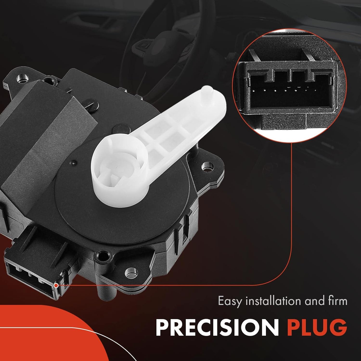A-Premium HVAC Heater Blend Door Actuator Compatible with 2007-2014 Ford Edge & 2007-2015 Lincoln MKX - Left Main, Temperature Actuator - Replace# 7T4Z19E616B