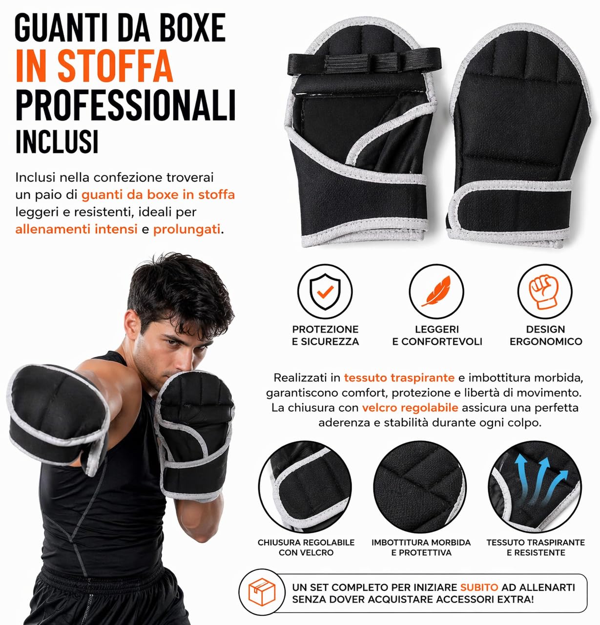 Music Boxing Machine Interattiva con LED a Parete e Bluetooth - Display Digitale - 5 Pad Reattivi - Guantoni INCLUSI - Beat Punch Allenamento Casa per Riflessi, Velocità e Coordinazione